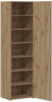 vidaXL Highboard Kunsthandwerk Eiche 50 x 42,5 x 185 cm Ingenieurholz (3365586)