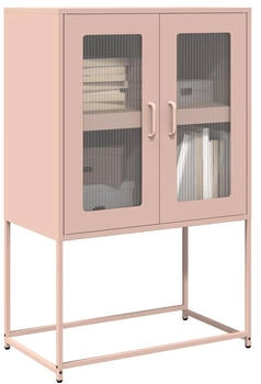vidaXL Highboard rosa 68 x 39 x 107 cm Stahl (853375)