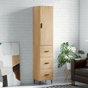 vidaXL Highboard Sonoma-Eiche 34,5 x 34 x 180 cm Holzwerkstoff (3198868)