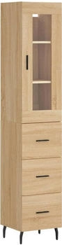 vidaXL Highboard Sonoma-Eiche 34,5 x 34 x 180 cm Holzwerkstoff (3199252)