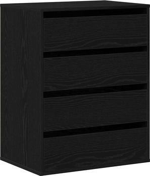 vidaXL Kommode schwarze Eiche 60 x 41 x 76 cm Holzwerkstoff (868922)