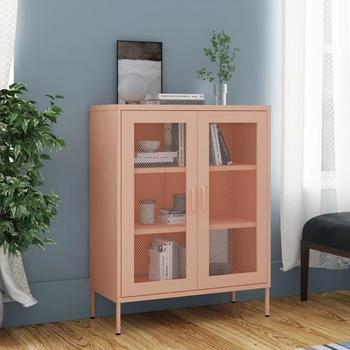 vidaXL Lagerschrank rosa 80 x 35 x 101,5 cm Stahl (336175)