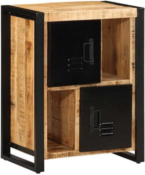 vidaXL Sideboard 55 x 35 x 70 cm raues Mangoholz (4013579)