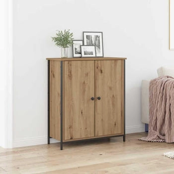 vidaXL Sideboard Artisan Eiche 70 x 30 x 80 cm Holzwerkstoff/Stahl (862974)