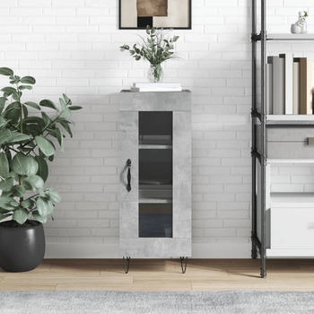 vidaXL Sideboard betongrau 34,5 x 34 x 90 cm Holzwerkstoff (828792)