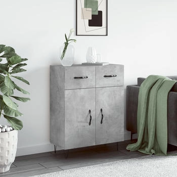 vidaXL Sideboard betongrau 69,5 x 34 x 90 cm Holzwerkstoff (827976)
