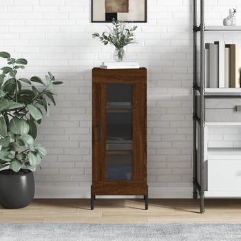 vidaXL Sideboard braun Eichen-Optik 34,5 x 34 x 90 cm Holzwerkstoff (828811)