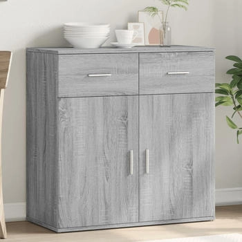 vidaXL Sideboard grau Sonoma 79 x 38 x 80 cm Holzwerkstoff (840525)