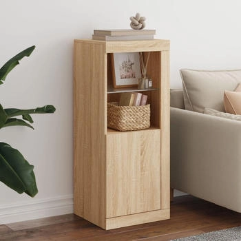 vidaXL Sideboard mit LED-Leuchten Sonoma-Eiche 41 x 37 x 100 cm (836646)
