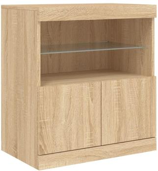 vidaXL Sideboard mit LED-Leuchten Sonoma-Eiche 60 x 37 x 67 cm (836653)