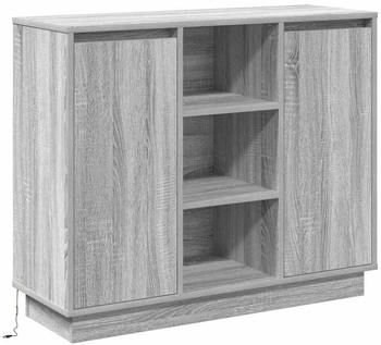 vidaXL Sideboard mit Regal graues Sonoma 90 x 32 x 75 cm Holzwerkstoff (869687)