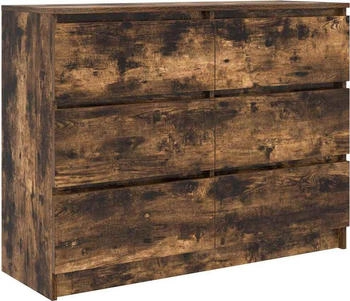 vidaXL Sideboard Räuchereiche 100 x 35 x 76 cm Holzwerkstoff (3328502)