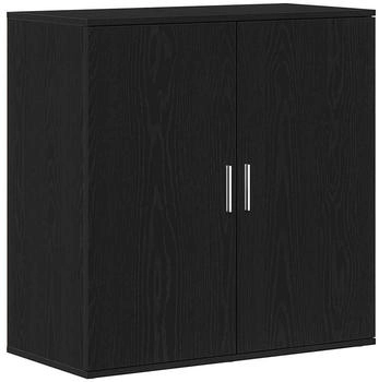 vidaXL Sideboard schwarz Eiche 79 x 38 x 80 cm Holzwerkstoff (862269)