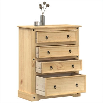 vidaXL Kommode Corona 92 x 48 x 120 cm Massivholz Kiefer (4005675)