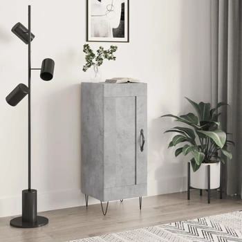 vidaXL Sideboard betongrau 34,5 x 34 x 90 cm Holzwerkstoff (830440)