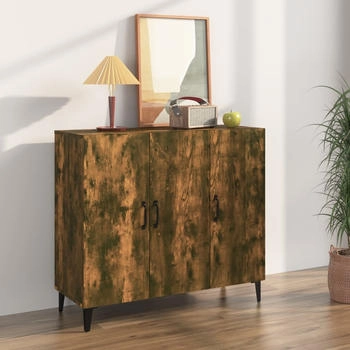 vidaXL Sideboard Räuchereiche 90 x 34 x 80 cm Holzwerkstoff (817462)