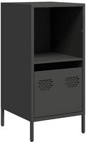 vidaXL Sideboard Schwarz 35x39x73,5 cm Kaltgewalzter Stahl