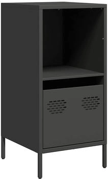 vidaXL Sideboard schwarz 35 x 39 x 73,5 cm kaltgewalzter Stahl (851352)