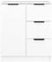 vidaXL Sideboard weiß 60 x 30 x 70 cm Holzwerkstoff (811079)