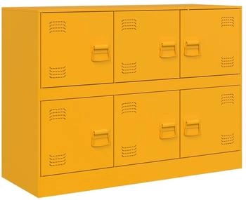vidaXL Sideboard Senfgelb 99x39x73 cm Stahl (841796)