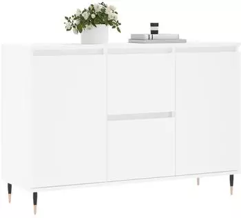 vidaXL Sideboard Weiß 101,5x35x70 cm Holzwerkstoff (827196)