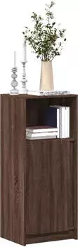 vidaXL LED-Sideboard Braun Eichen-Optik 42,5x34x100 cm Holzwerkstoff (852158)