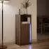 vidaXL LED-Sideboard Braun Eichen-Optik 42,5x34x100 cm Holzwerkstoff (852158)