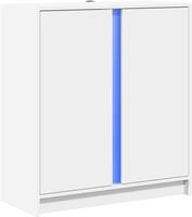 vidaXL LED-Sideboard Wei&szlig; 77x34x85 cm Holzwerkstoff