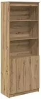 vidaXL Highboard Artisan-Eiche 70x35x180 cm Holzwerkstoff