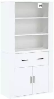 vidaXL Highboard Weiß Holzwerkstoff (3185375)