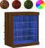 vidaXL Sideboard mit LED-Leuchten Braun Eichen-Optik 60,5x37x67 cm (836699)