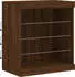 vidaXL Sideboard mit LED-Leuchten Braun Eichen-Optik 60,5x37x67 cm (836699)