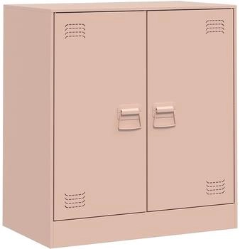 vidaXL Sideboard Rosa 67x39x73 cm Stahl (841674)