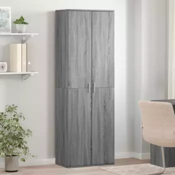 vidaXL Highboard Grau Sonoma 60x35x180 cm Holzwerkstoff (3276670)