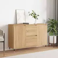 vidaXL Sideboard Sonoma-Eiche 101,5x35x70 cm Holzwerkstoff