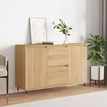 vidaXL Sideboard Sonoma-Eiche 101,5x35x70 cm Holzwerkstoff (827199)