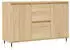 vidaXL Sideboard Sonoma-Eiche 101,5x35x70 cm Holzwerkstoff (827199)