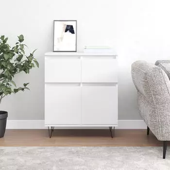 vidaXL Sideboard Weiß 60x35x70 cm Holzwerkstoff (831116)