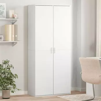 vidaXL Highboard Weiß 80x35x180 cm Holzwerkstoff (3276651)