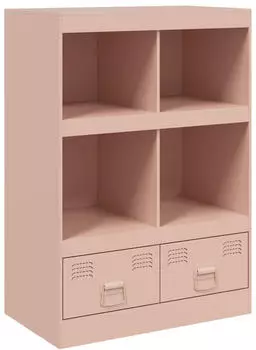 vidaXL Highboard Rosa 67x39x95 cm Stahl (841800)
