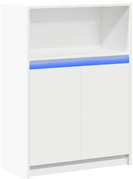 vidaXL Sideboard mit LED Weiß 72x34x100 cm Holzwerkstoff (852159)