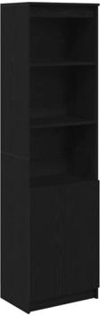 vidaXL Highboard Schwarz Eichen-Optik 50x35x180 cm Holzwerkstoff (3328463)