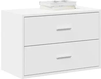 vidaXL Schrank mit 2 Schubladen Weiß 60x31x40 cm Holzwerkstoff (858821)