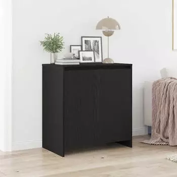 vidaXL Sideboard Schwarz Eichen-Optik 70x41x75 cm Holzwerkstoff (862082)