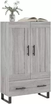 vidaXL Highboard Grau Sonoma 69,5x31x115 cm Holzwerkstoff (830354)