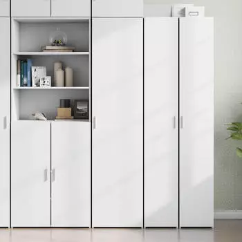 vidaXL Highboard Weiß 45x42,5x185 cm Holzwerkstoff (3281406)