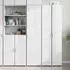 vidaXL Highboard Weiß 45x42,5x185 cm Holzwerkstoff (3281406)