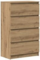 vidaXL Sideboard Artisan-Eiche 60x35x98,5 cm Holzwerkstoff