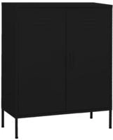 vidaXL Lagerschrank Schwarz 80x35x101,5 cm Stahl