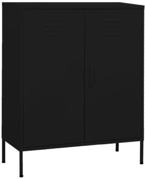 vidaXL Lagerschrank Schwarz 80x35x101,5 cm Stahl (336169)